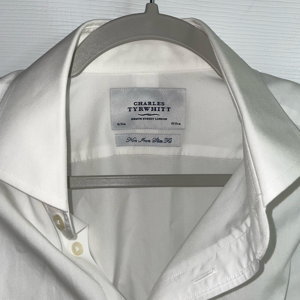 Perfect white button down dress shirt